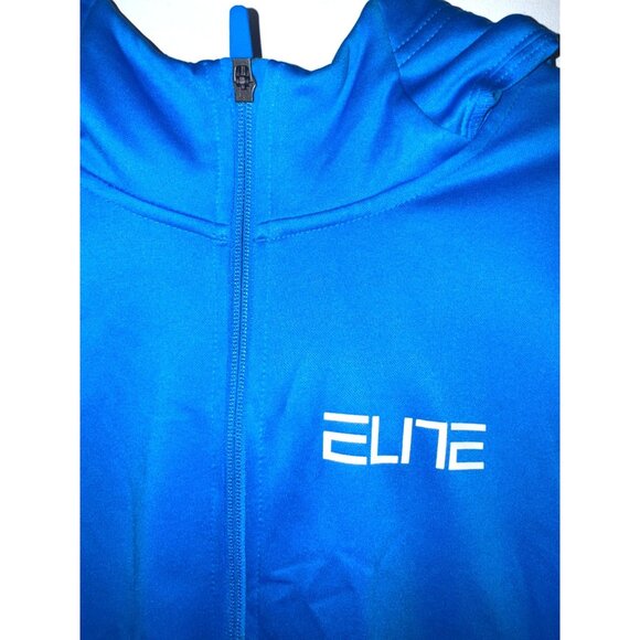 Nike Elite Blue Dri-Fit Full-Zip Hoodie 3XL Loose Fit Long Sleeve Lightweight Ac - Picture 4 of 10